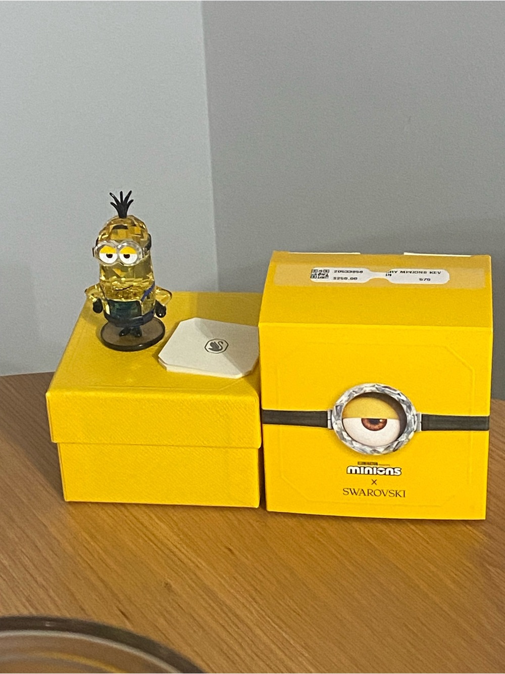Swarovski Yellow Minion Crystal Kevin Figurine Kevin